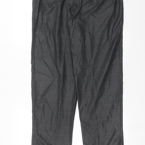 H&M Womens Grey   Trousers  Size 12 L28 in