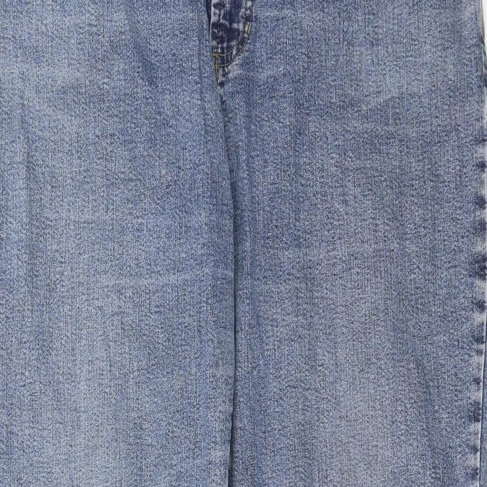 MAC  Womens Blue  Denim Straight Jeans Size 14 L29 in
