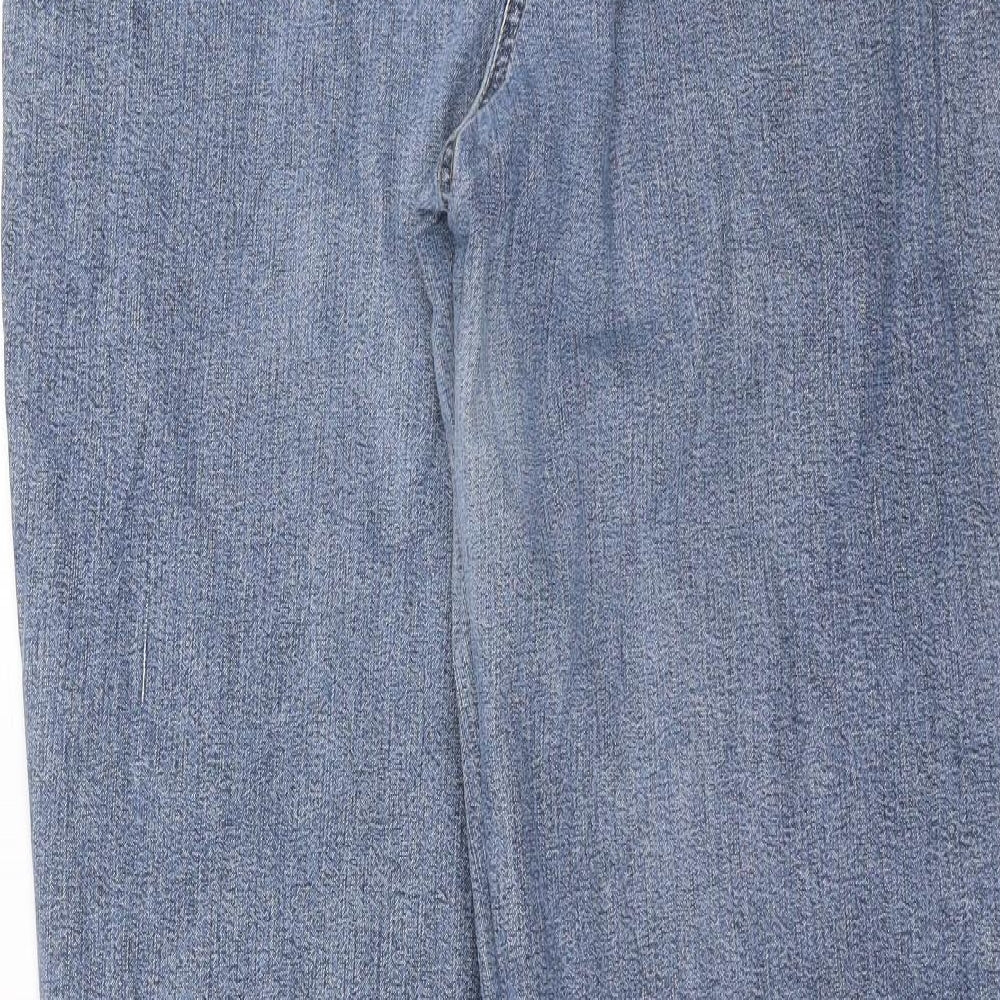 MAC  Womens Blue  Denim Straight Jeans Size 14 L29 in