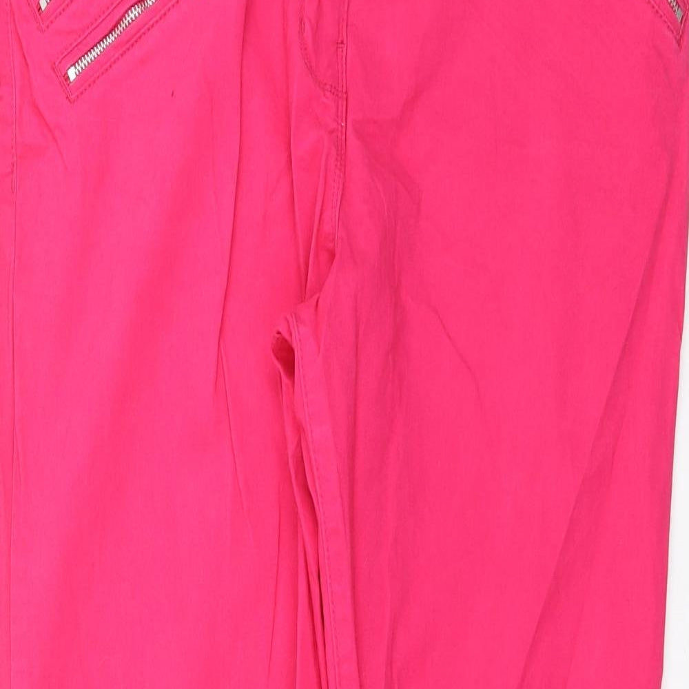 George Womens Pink  Denim Skinny Jeans Size 16 L28 in