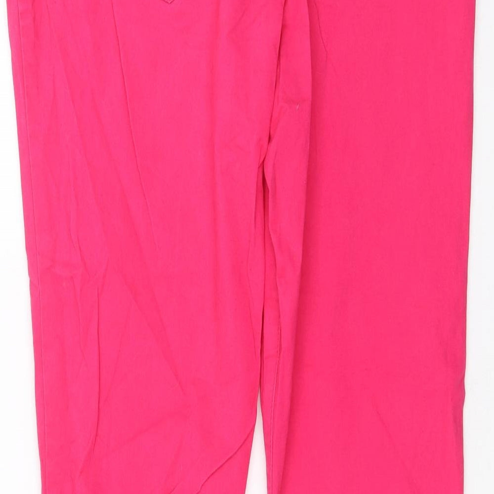 George Womens Pink  Denim Skinny Jeans Size 16 L28 in