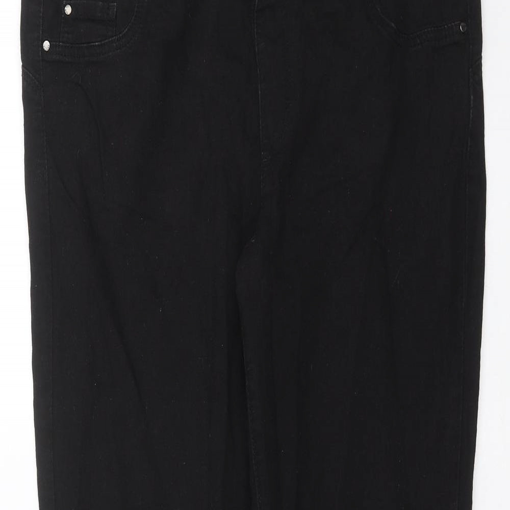 Primark Womens Black  Denim Jegging Jeans Size 16 L27 in