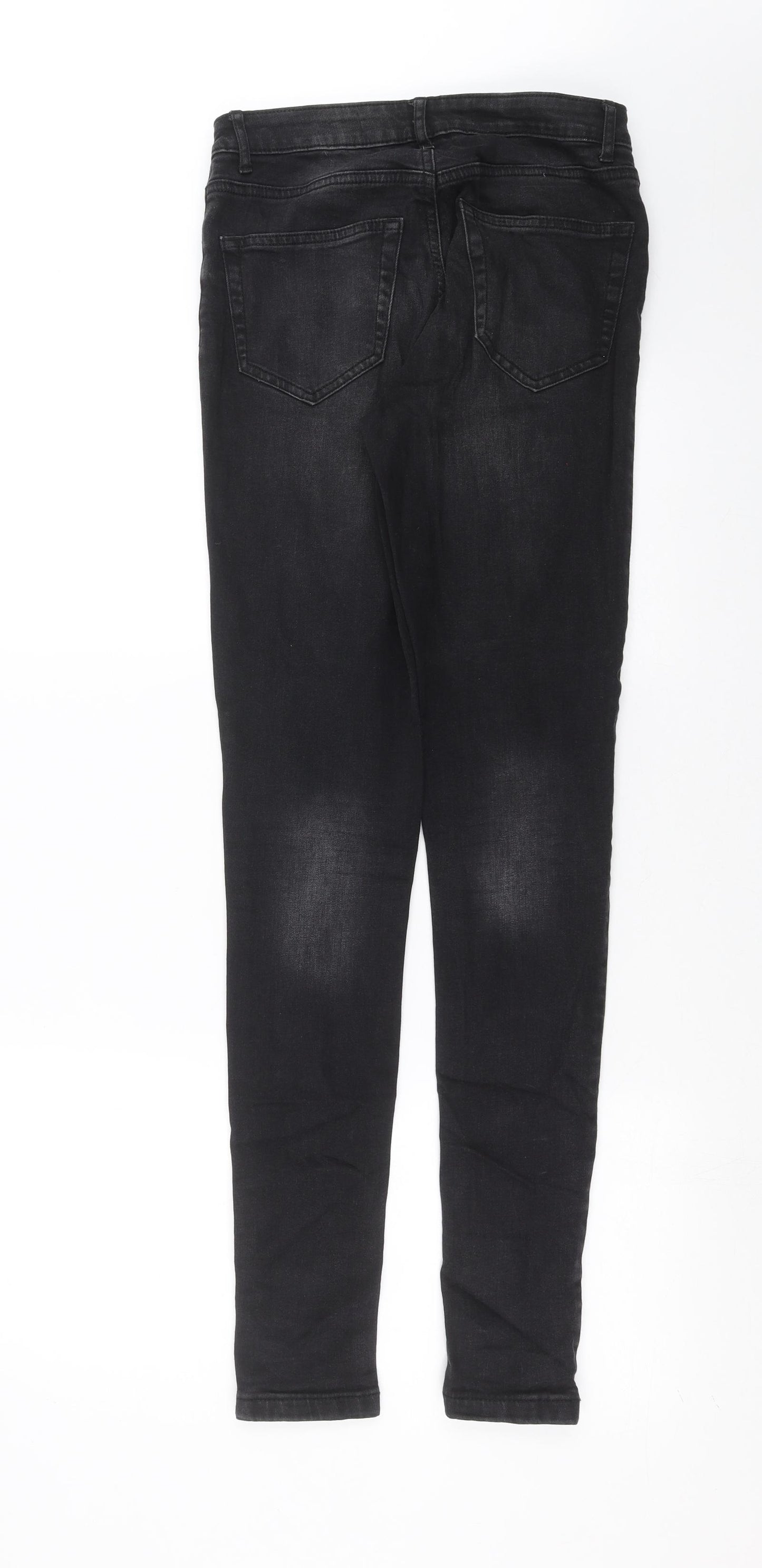 Primark Womens Black  Denim Skinny Jeans Size 8 L32 in