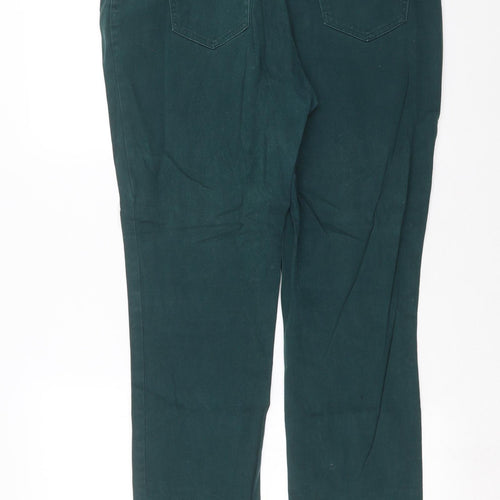 George Womens Green  Denim Straight Jeans Size 18 L29 in