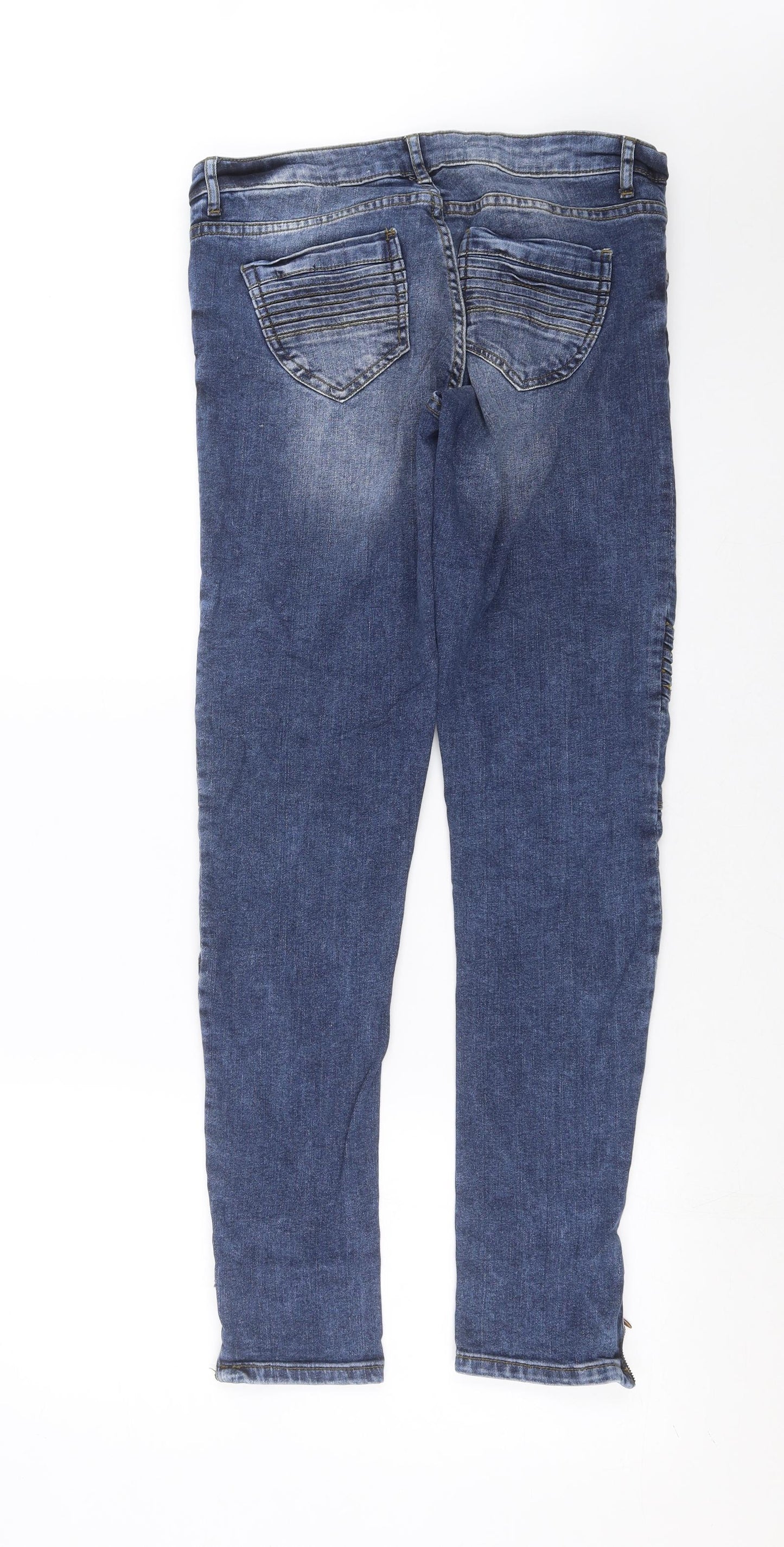 Primark Womens Blue  Denim Skinny Jeans Size 12 L31 in