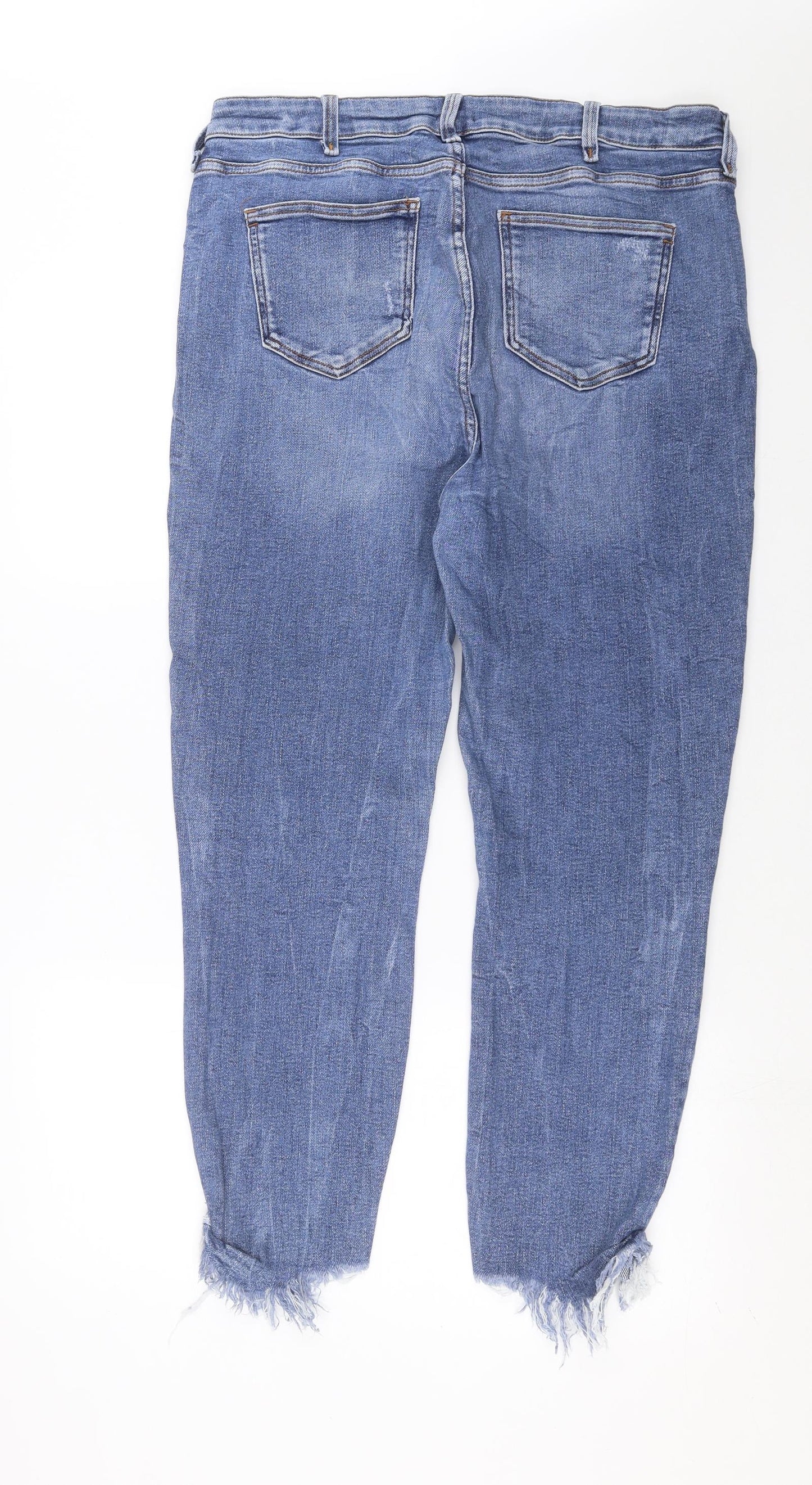 River Island Womens Blue  Denim Skinny Jeans Size 18 L27 in