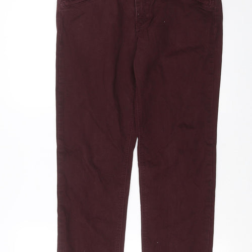 Marc Lauge Womens Purple   Straight Jeans Size 14 L26 in