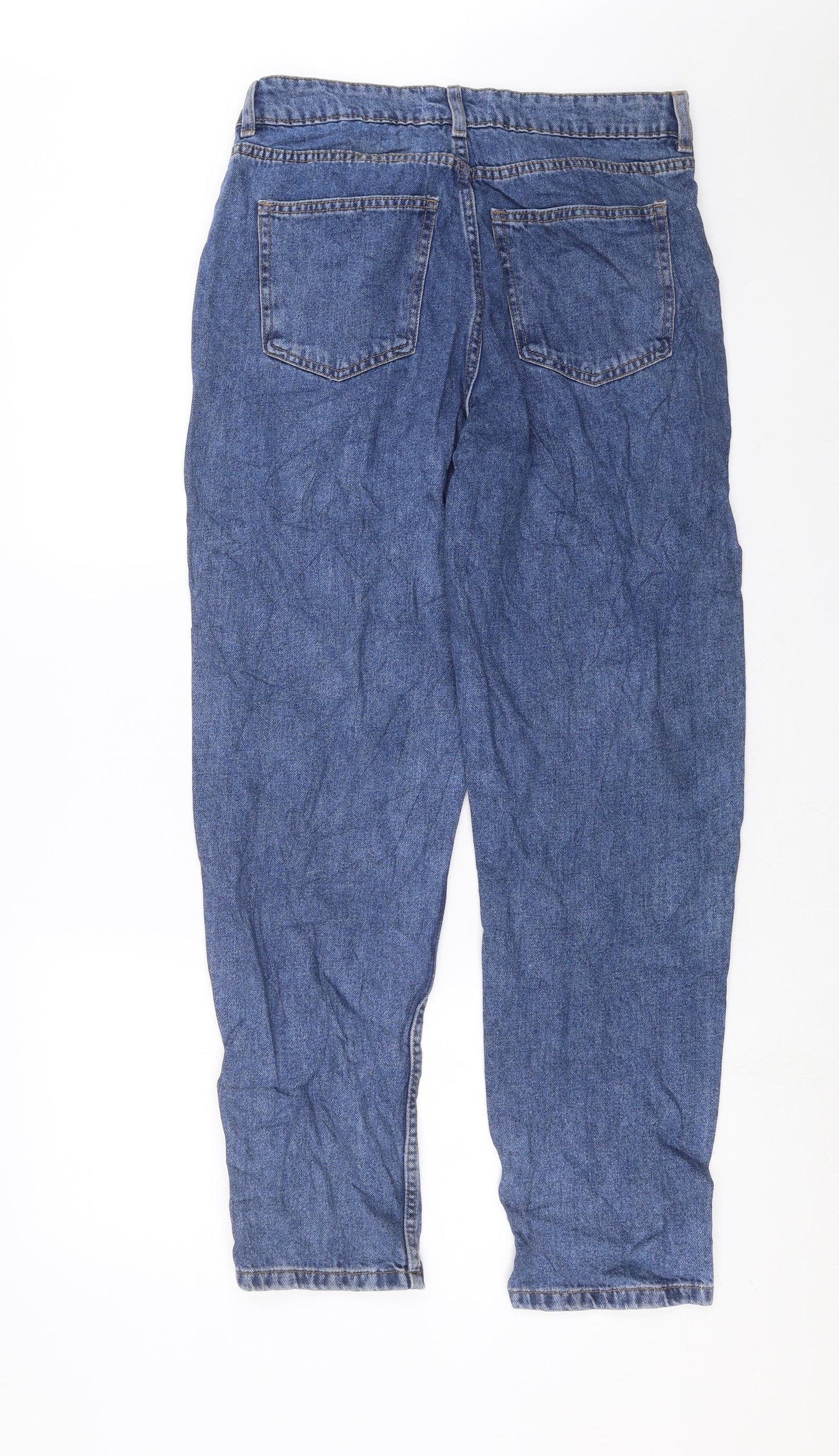 Primark Womens Blue  Denim Mom Jeans Size 14 L29 in