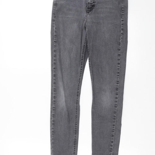 Topshop Womens Grey  Denim Skinny Jeans Size 26 in L25 in