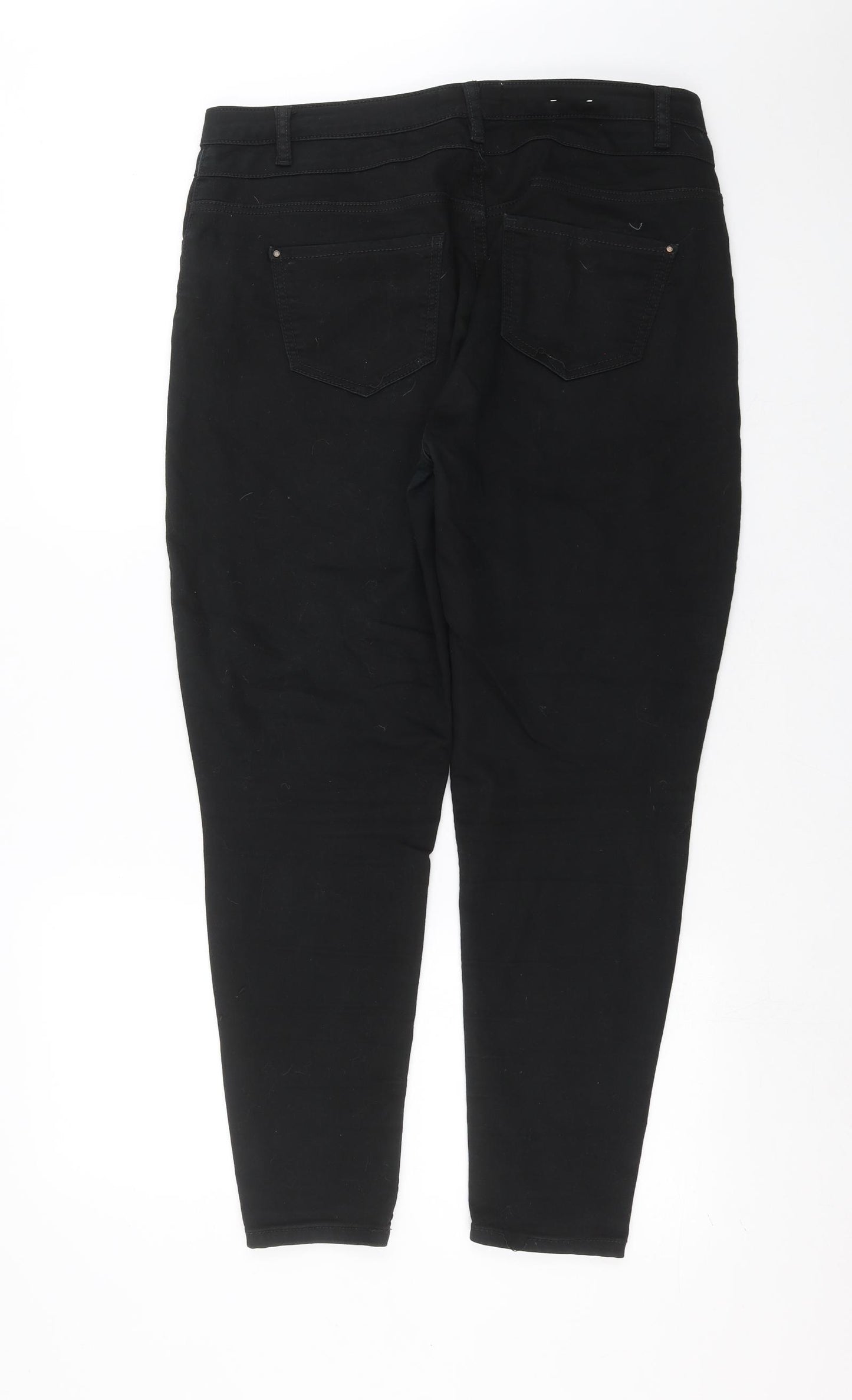 New Look Womens Black  Denim Skinny Jeans Size 16 L28 in