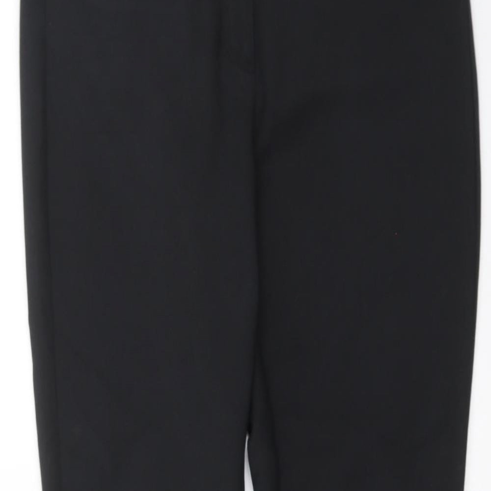 NEXT Womens Black   Capri Trousers Size 10 L27 in