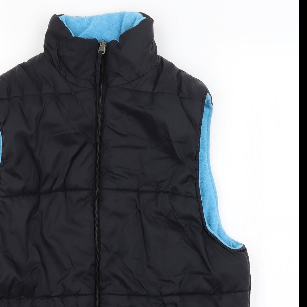 Cotton Traders Mens Black   Gilet Coat Size S