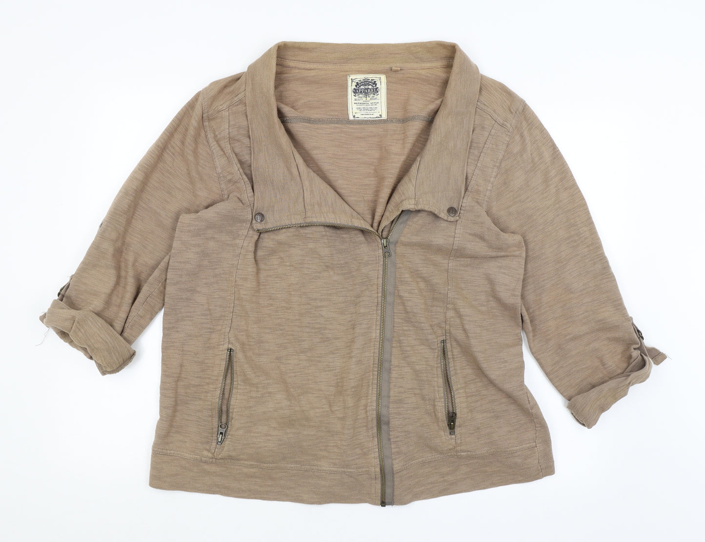 NEXT Womens Brown   Full Zip Jumper Size 20