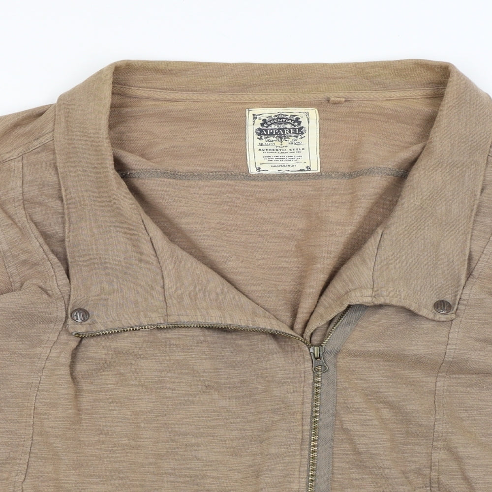 NEXT Womens Brown   Full Zip Jumper Size 20
