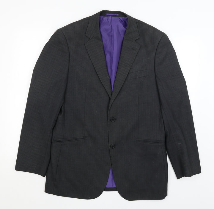 Milan Collection Mens Black   Jacket Blazer Size L