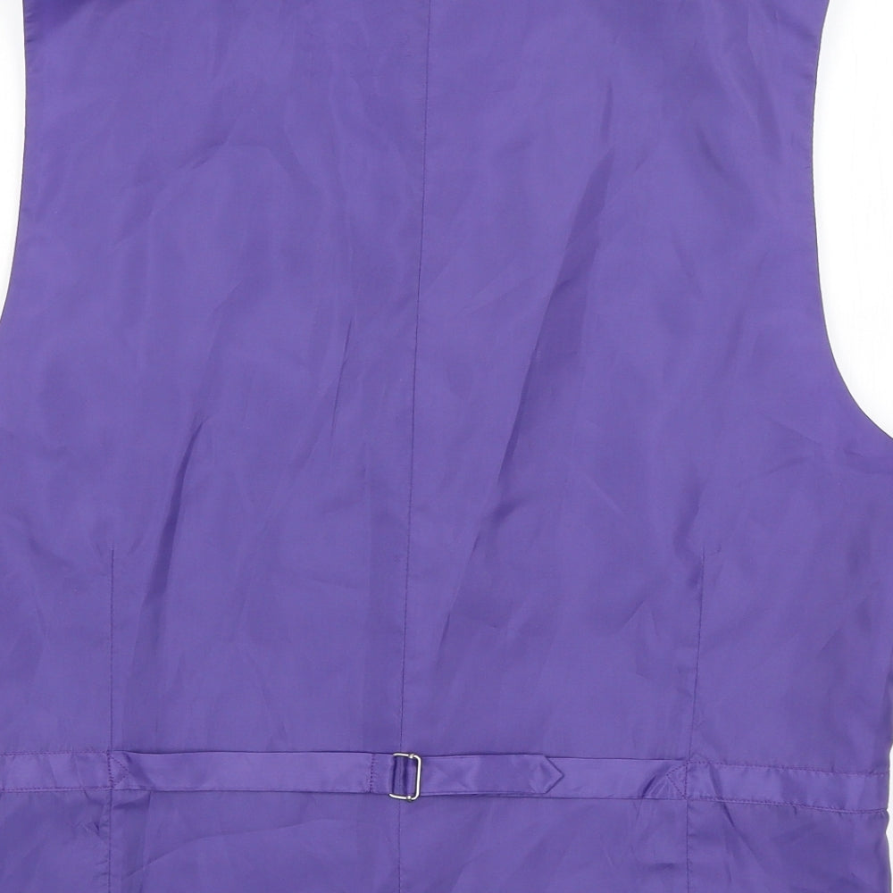 Milan Collection Mens Grey   3 Piece Suit Waistcoat Size L