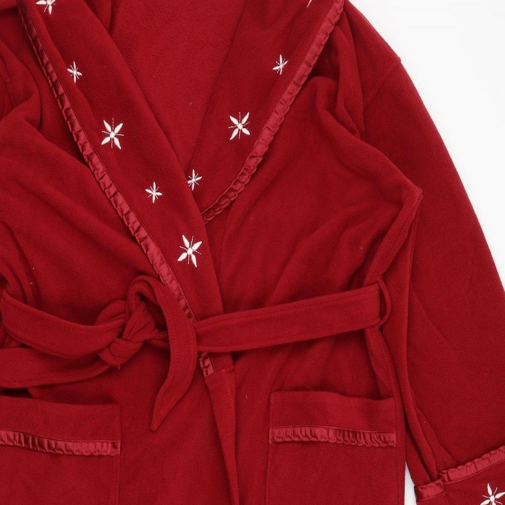 BHS Womens Red Solid  Kimono Gown Size 12