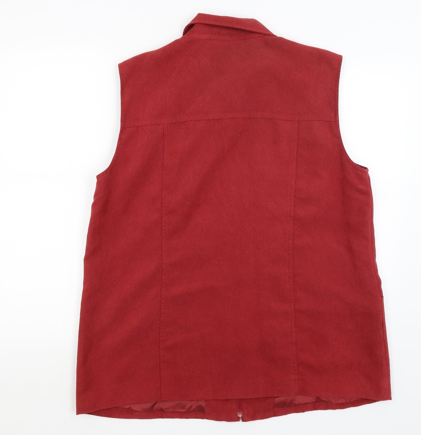 Oscar B Womens Red   Vest Jumper Size 20