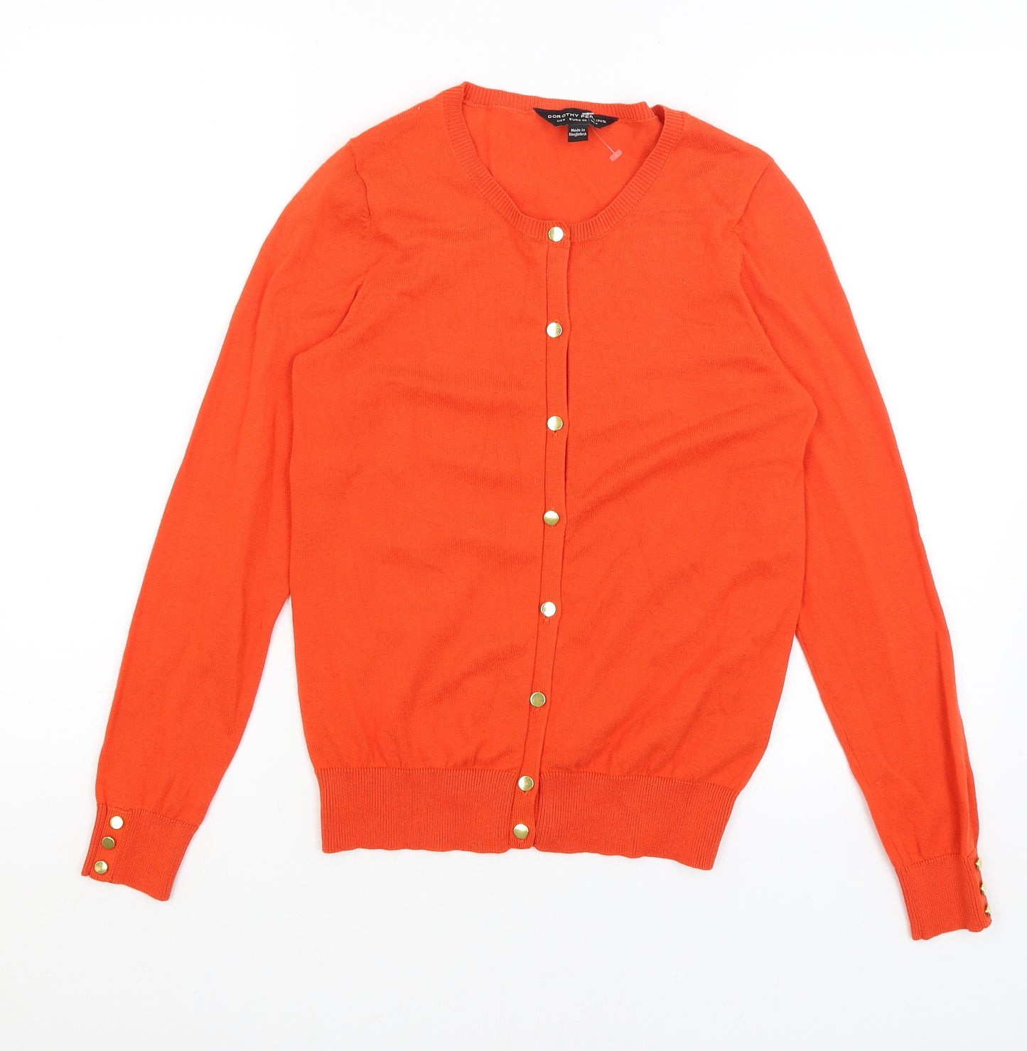 Dorothy Perkins Womens Orange   Cardigan Jumper Size 8