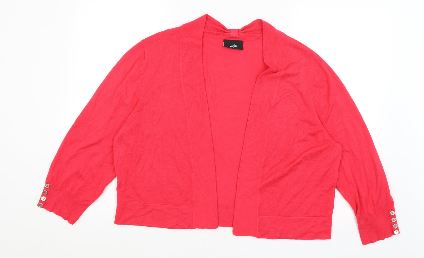 Wallis Womens Red   Cardigan Jumper Size XL