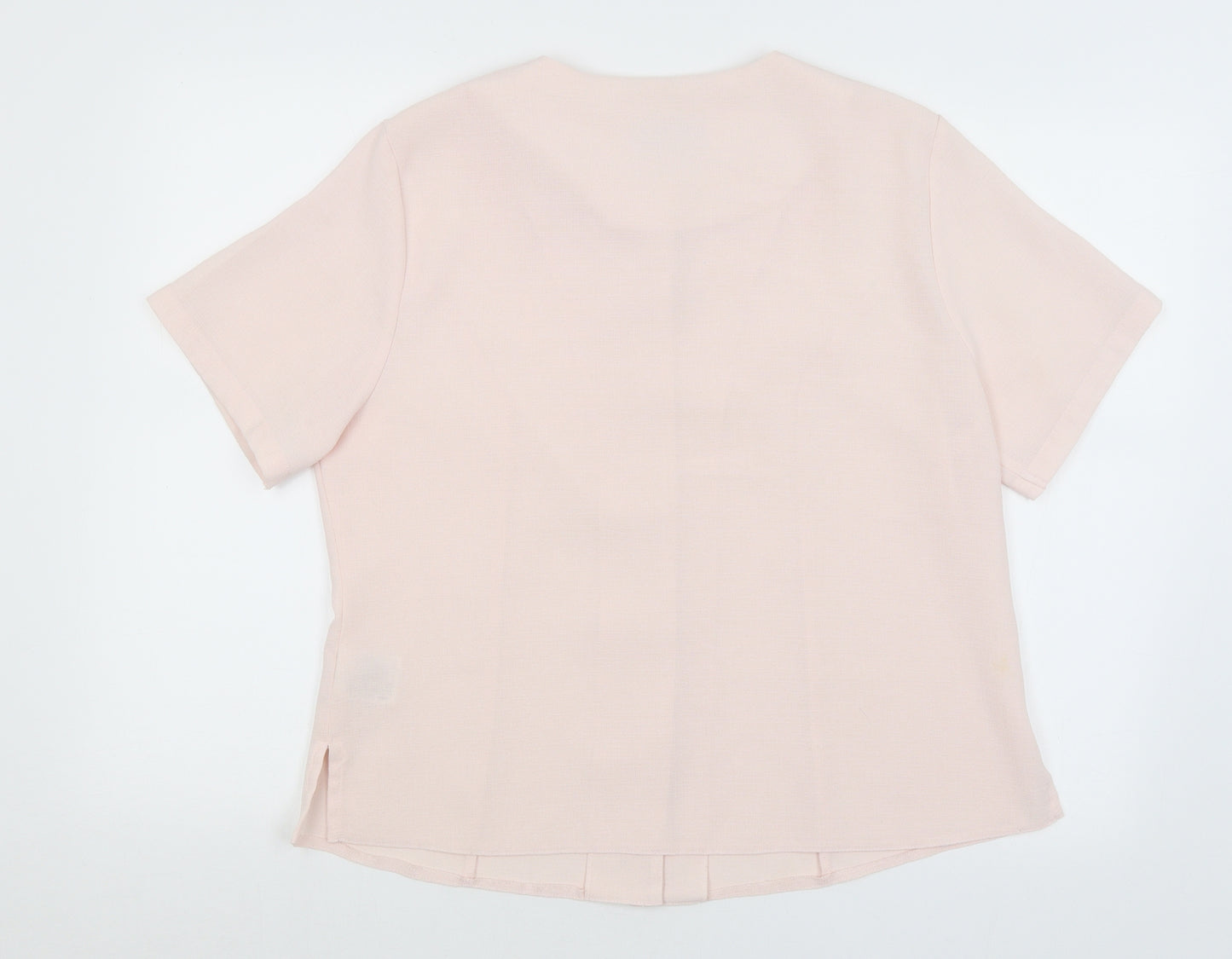 Honor Millburn Womens Pink   Basic Button-Up Size 16