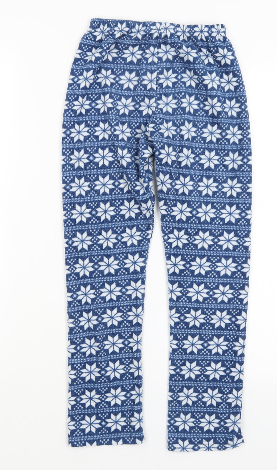 Primark Girls Blue Solid  Capri Pyjama Pants Size 9-10 Years