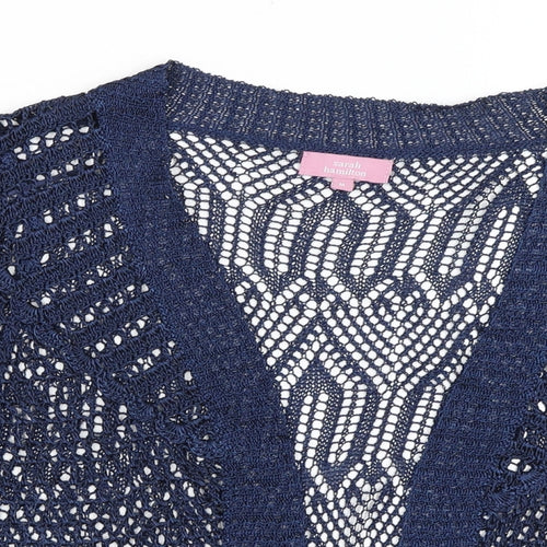 Sarah Hamilton Womens Blue   Cardigan Jumper Size M
