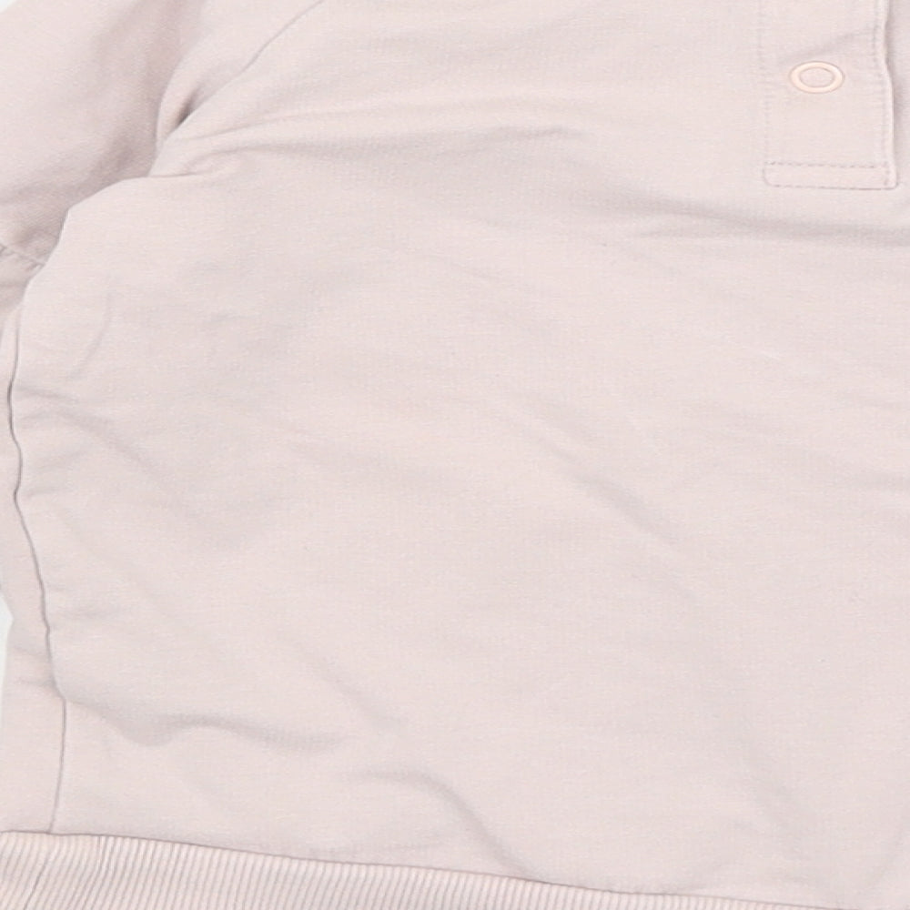 M&S Girls Pink   Pullover Jumper Size 2-3 Years  - Flowers