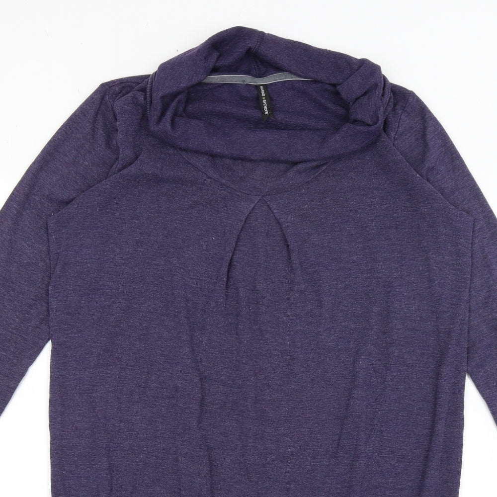 M&S Womens Purple   Jumper Dress  Size 12