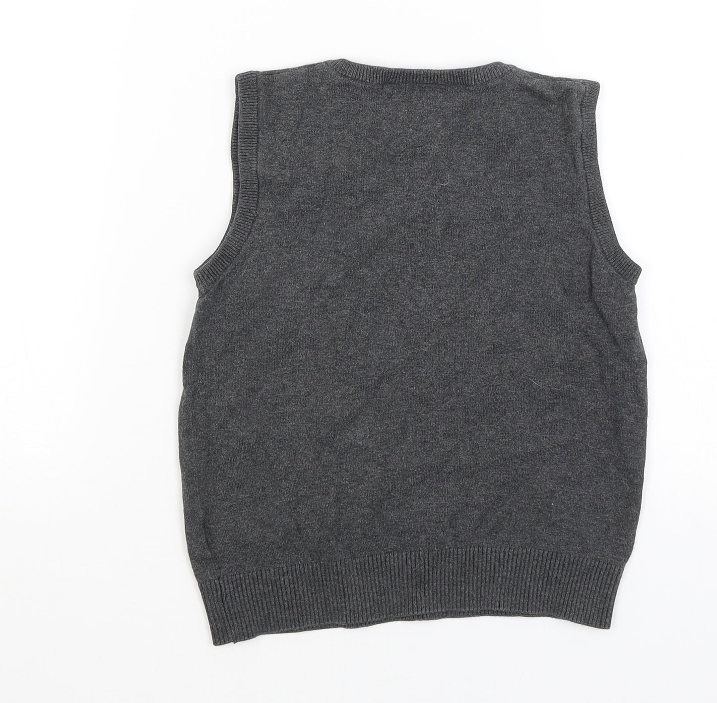 Next School Boys Grey   Vest Jumper Size 5-6 Years