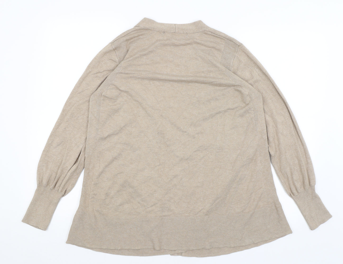 M&S Womens Brown   Cardigan Jumper Size M