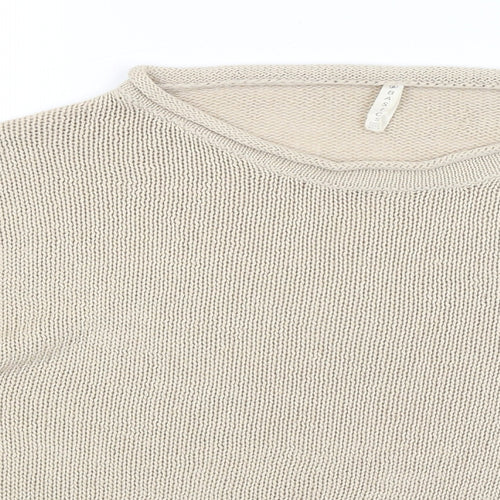 Basic Womens Beige   Pullover Jumper Size M