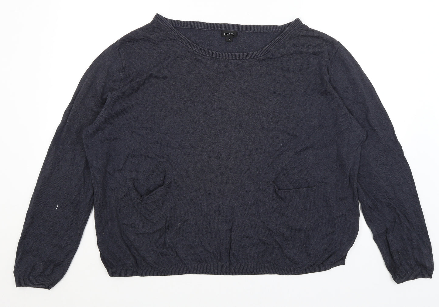 Lindex Mens Blue   Pullover Jumper Size M
