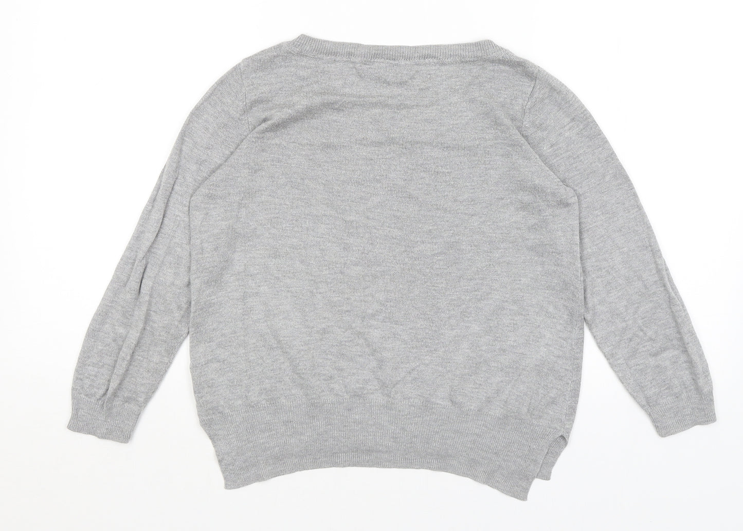 H&M Womens Grey   Pullover Jumper Size S
