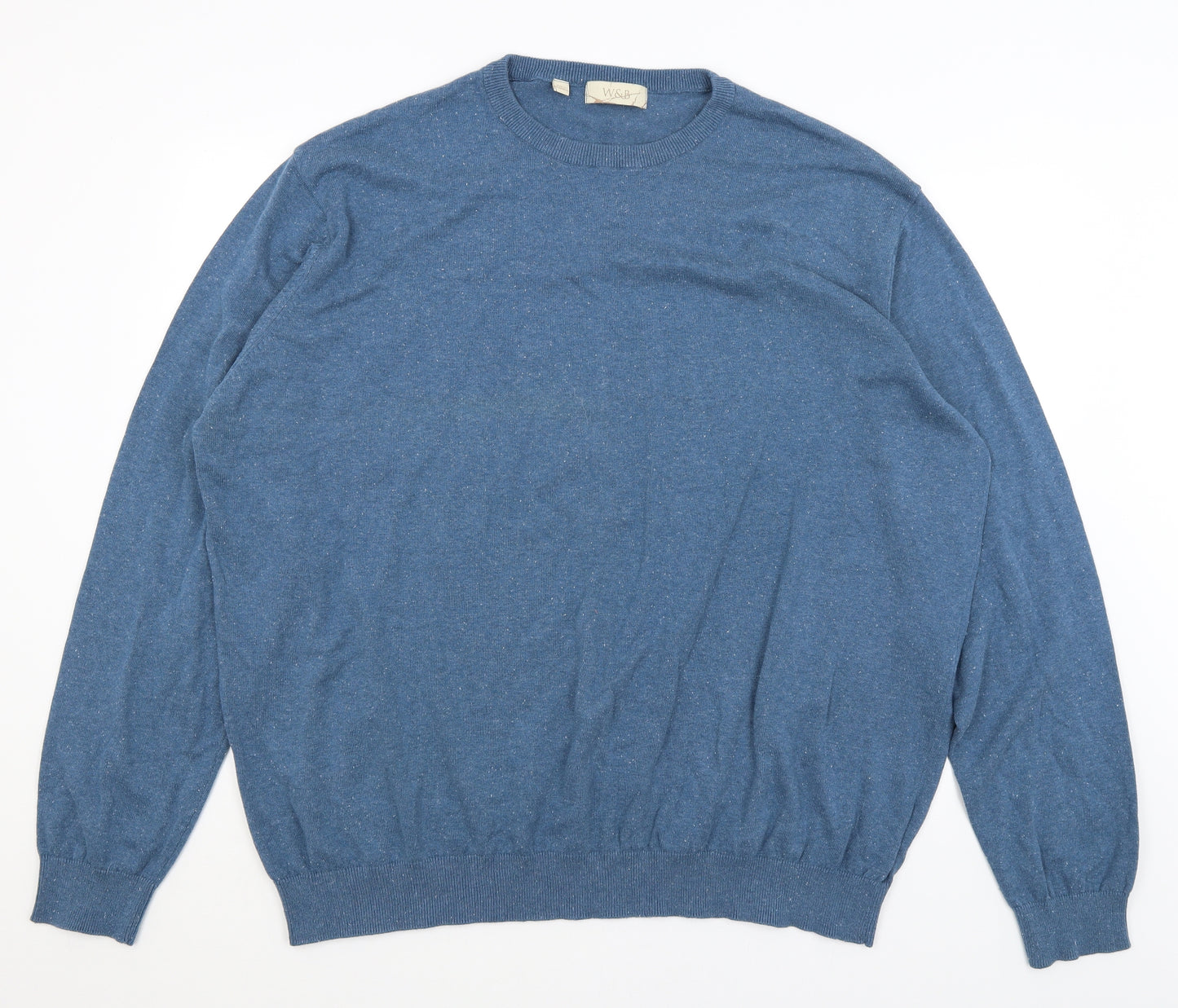 W&B Mens Blue   Pullover Jumper Size 4XL