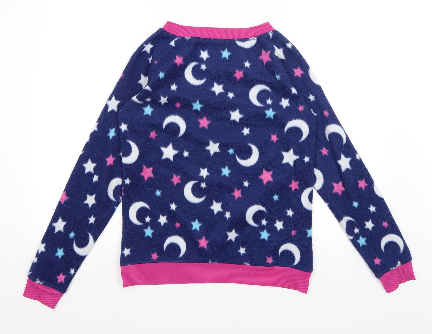 Adore Womens Blue Solid  Top Pyjama Top Size 8  - Stars & Moons
