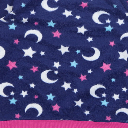 Adore Womens Blue Solid  Top Pyjama Top Size 8  - Stars & Moons