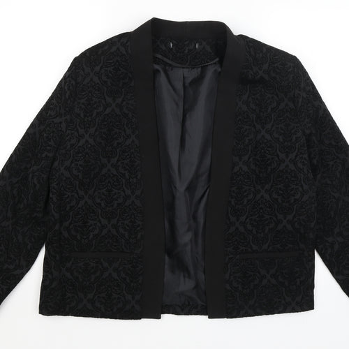 Atmosphere Womens Black Paisley  Jacket Blazer Size 16