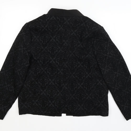 Atmosphere Womens Black Paisley  Jacket Blazer Size 16