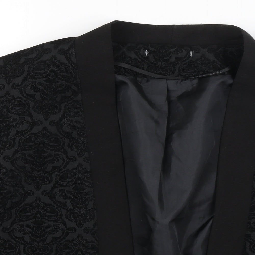 Atmosphere Womens Black Paisley  Jacket Blazer Size 16