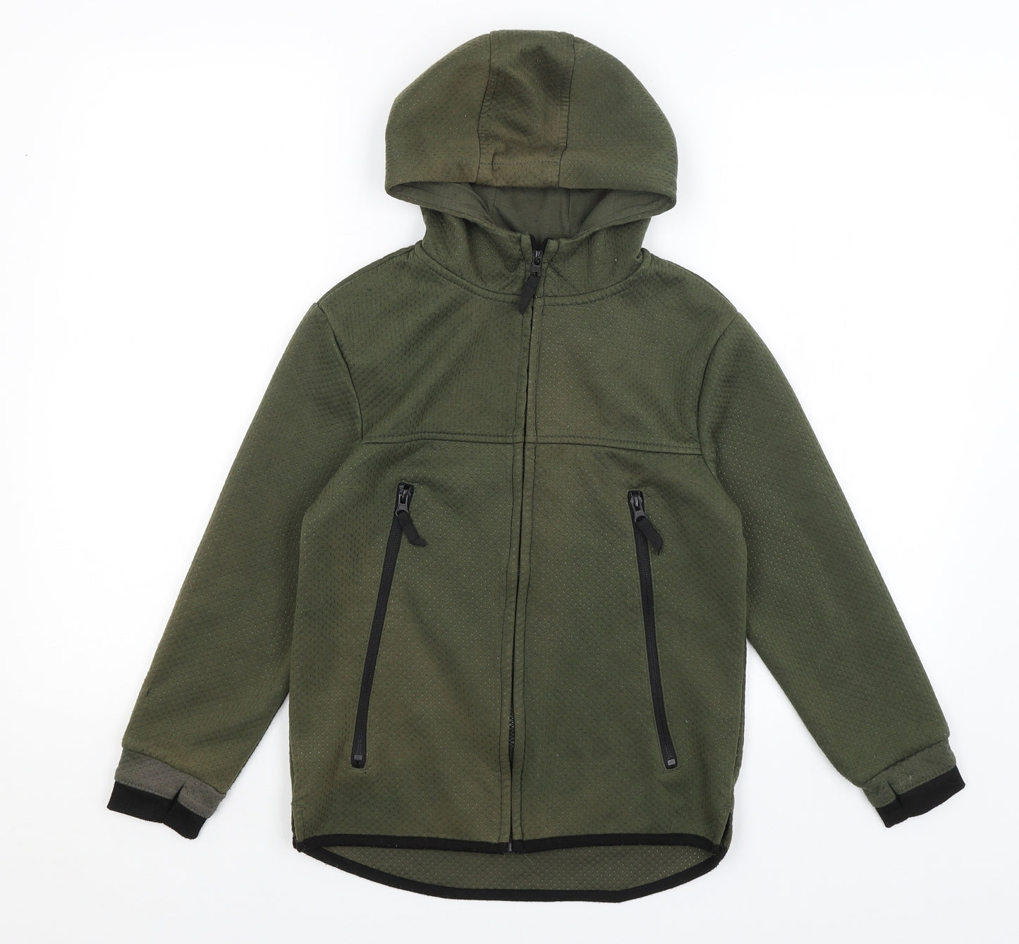 Primark Boys Green   Full Zip Hoodie Size 9-10 Years