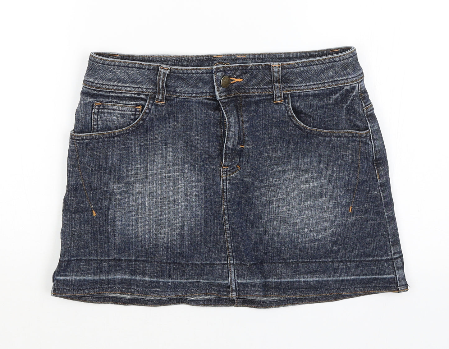 M&S Womens Blue   Mini Skirt Size 10