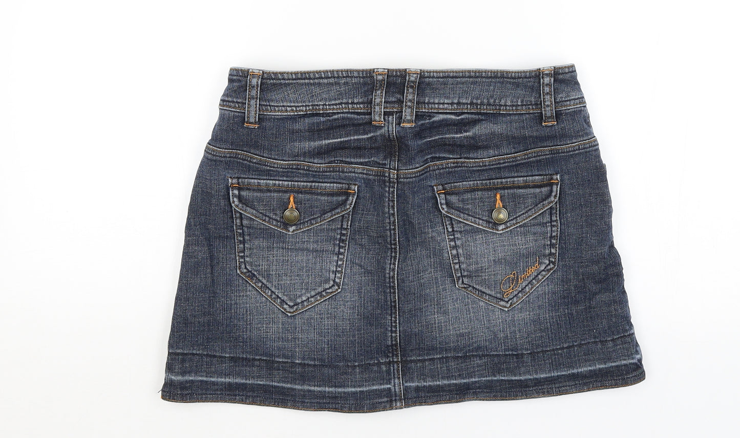M&S Womens Blue   Mini Skirt Size 10