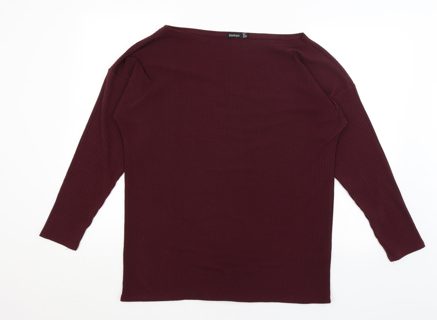 Boohoo Womens Red   Basic T-Shirt Size 18