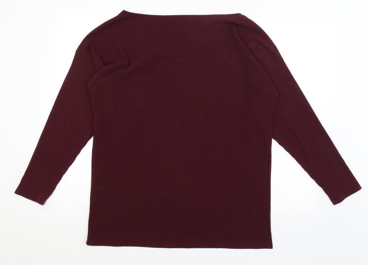 Boohoo Womens Red   Basic T-Shirt Size 18