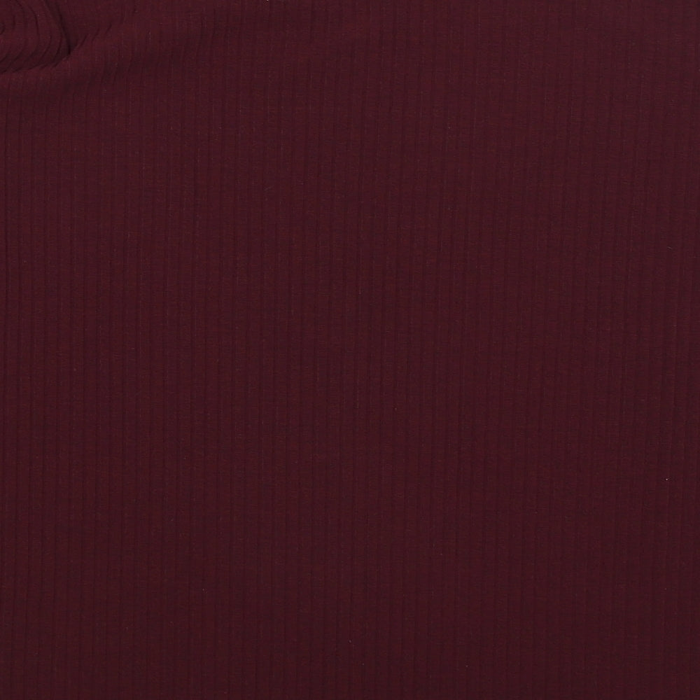 Boohoo Womens Red   Basic T-Shirt Size 18