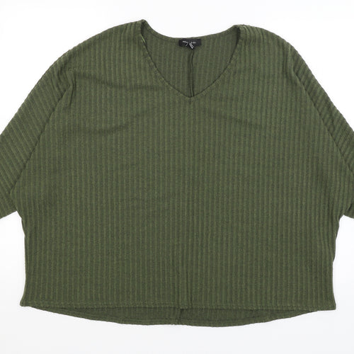 New Look Womens Green   Pullover Jumper Size M