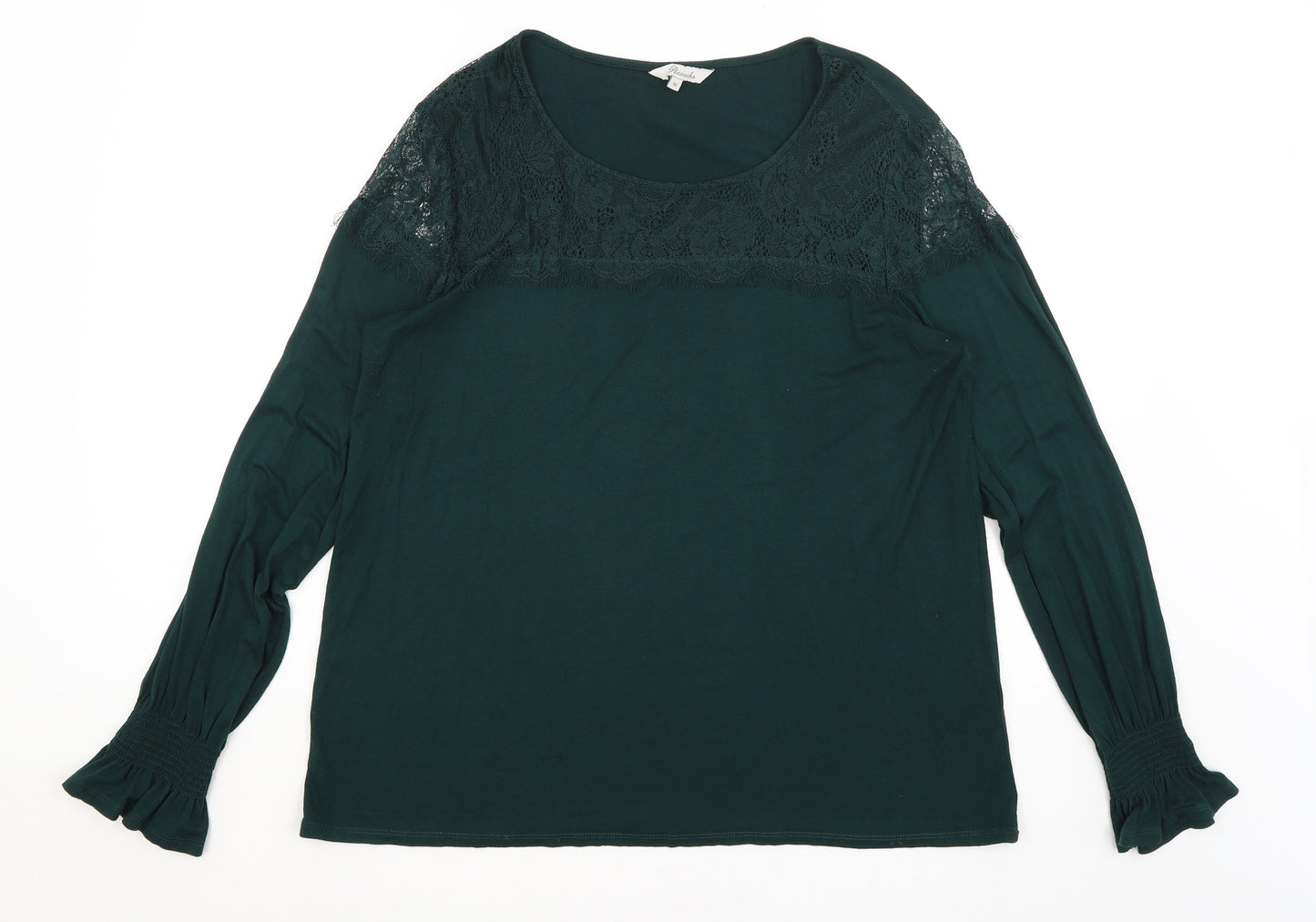 Peacocks Womens Green   Basic T-Shirt Size 16