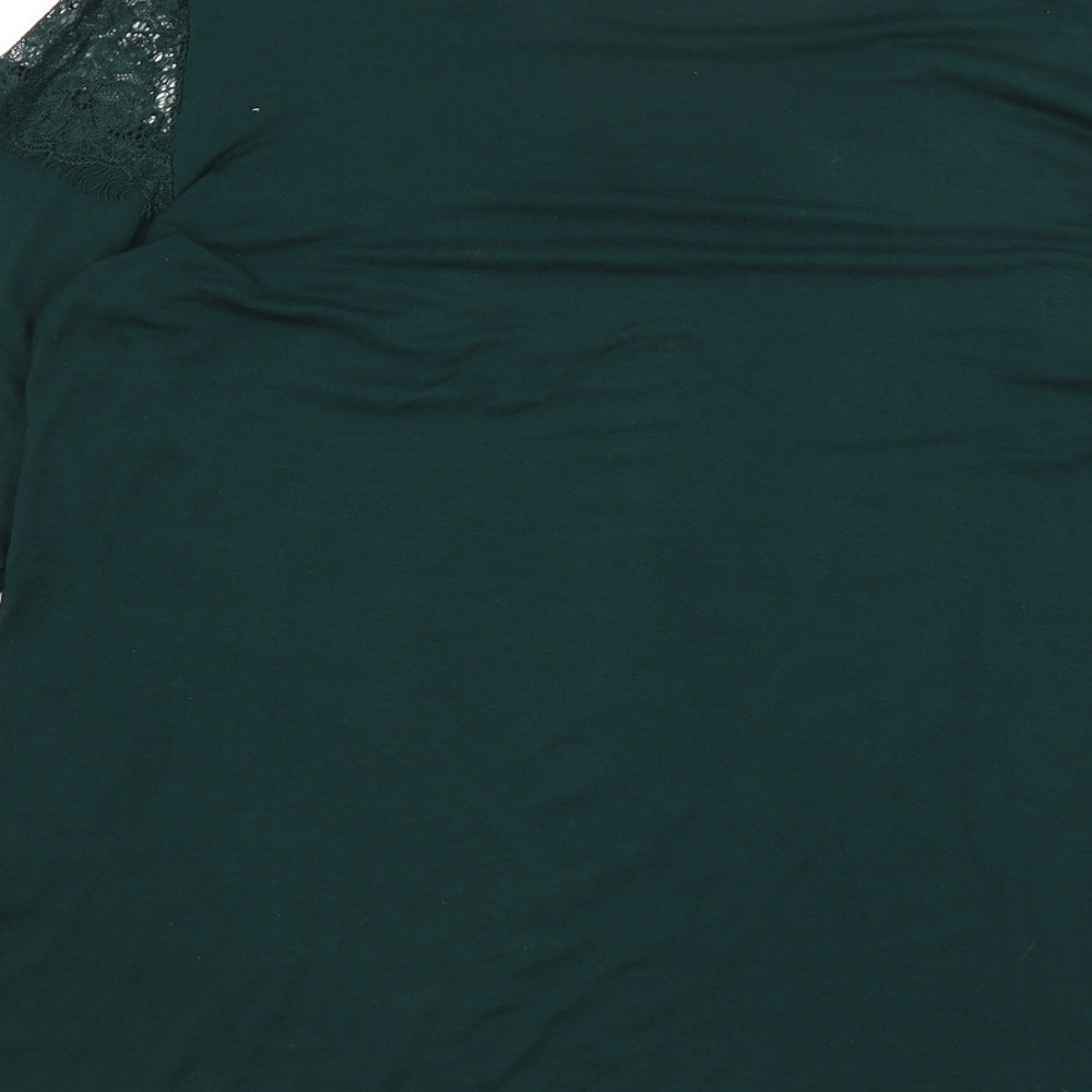 Peacocks Womens Green   Basic T-Shirt Size 16