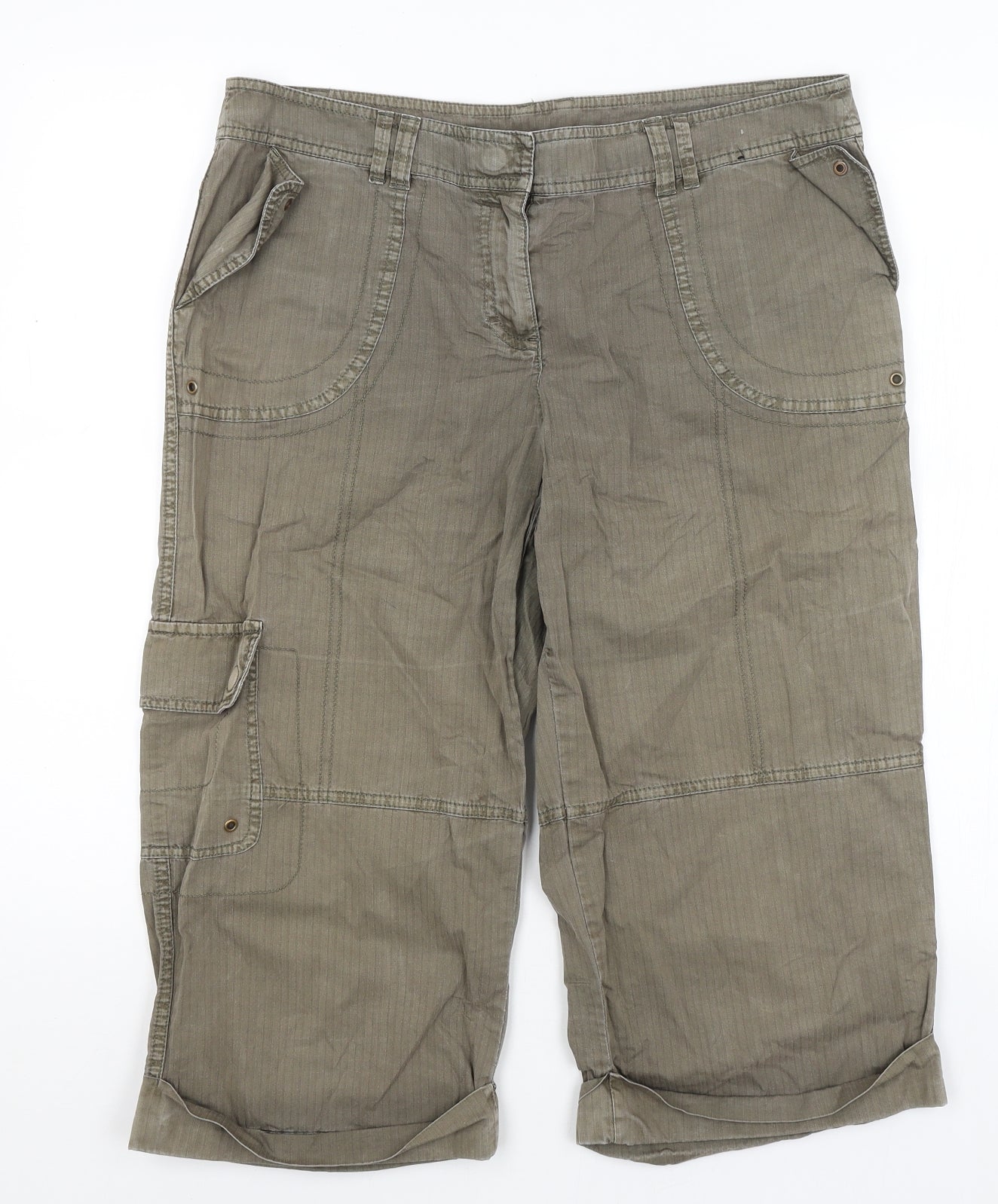 Dorothy Perkins Womens Green   Cargo Shorts Size 14